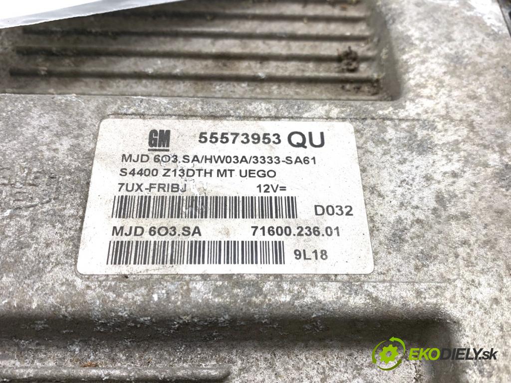 OPEL CORSA D liftback 2010 66 kW 1.3 CDTI (L08, L68) 1248 řídící jednotka motora 55573953 (Řídicí jednotka)