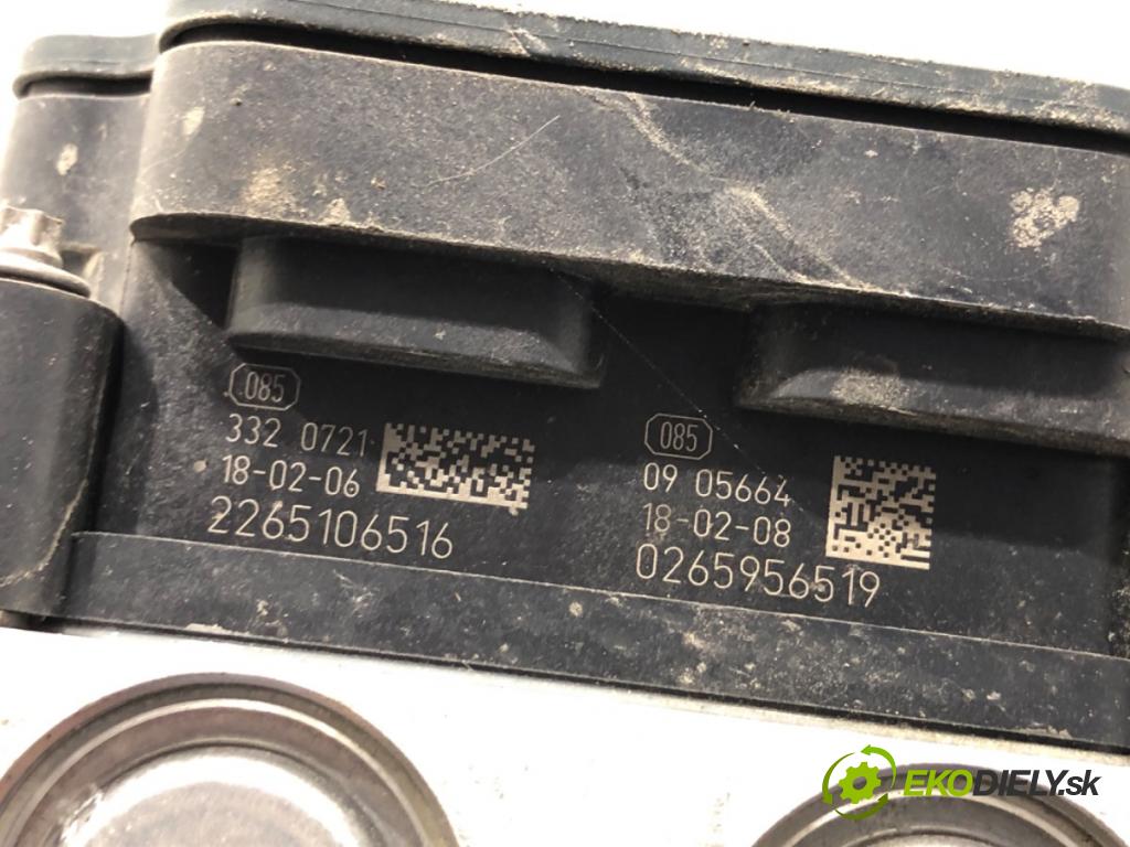 CITROEN JUMPER II Platforma / podwozie 2018 96 kW 2.0 BlueHDi 130 1997 Pumpa ABS 0265956519 (Pumpa ABS)