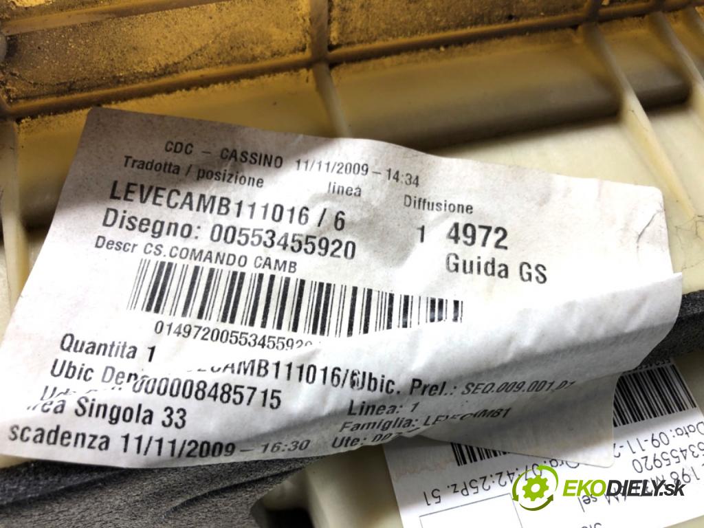 FIAT BRAVO II liftback 2009 88 kW 1.4 T-Jet (198AXG1B) 1368 Kulisa  (Rýchlostná páka (kulisa))