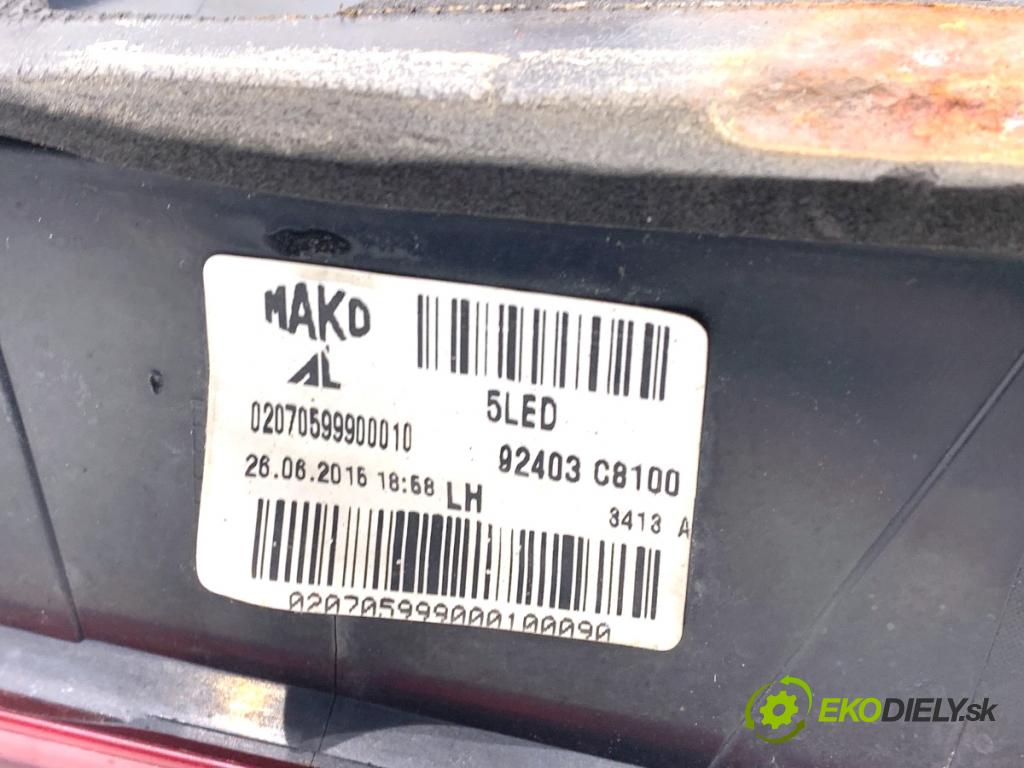 HYUNDAI i20 II liftback 2015 74 kW 1.4 1368 Svetlo zad ľavá strana vnútorná 92403C8100 (Kľučka dverí ostatné)