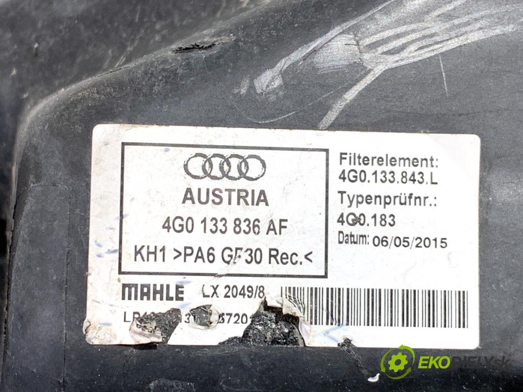 AUDI A7 4G liftback 2015 412 kW RS7 quattro 3993 Obal filtra vzduchu 4G0133836AF (Obal vzduchového filtra)
