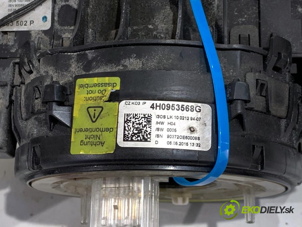 AUDI A7 4G liftback 2015 412 kW RS7 quattro 3993 Prepínač kombinovaný 4G8953502P (Prepínacie páčky pod volantom)