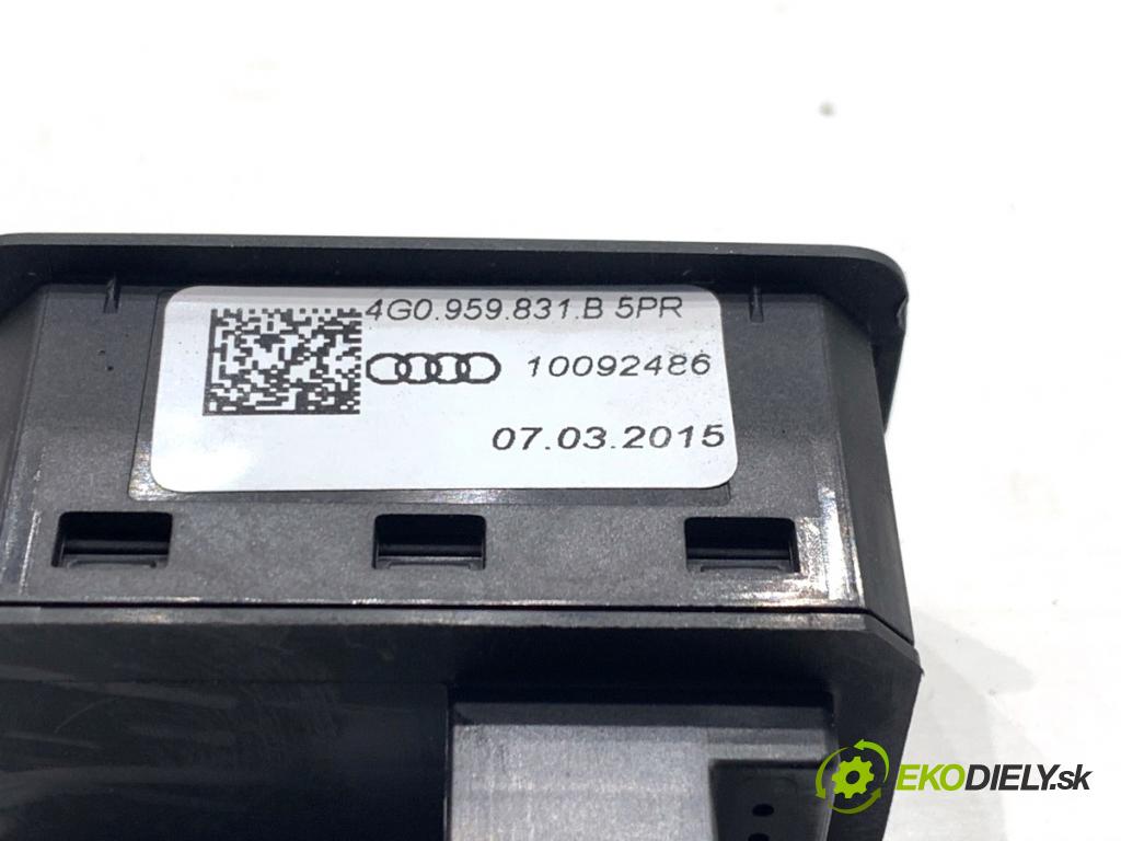 AUDI A7 4G liftback 2015 412 kW RS7 quattro 3993 Prepínač otvárania dverí 4G0959831B (Prepínacie páčky pod volantom)