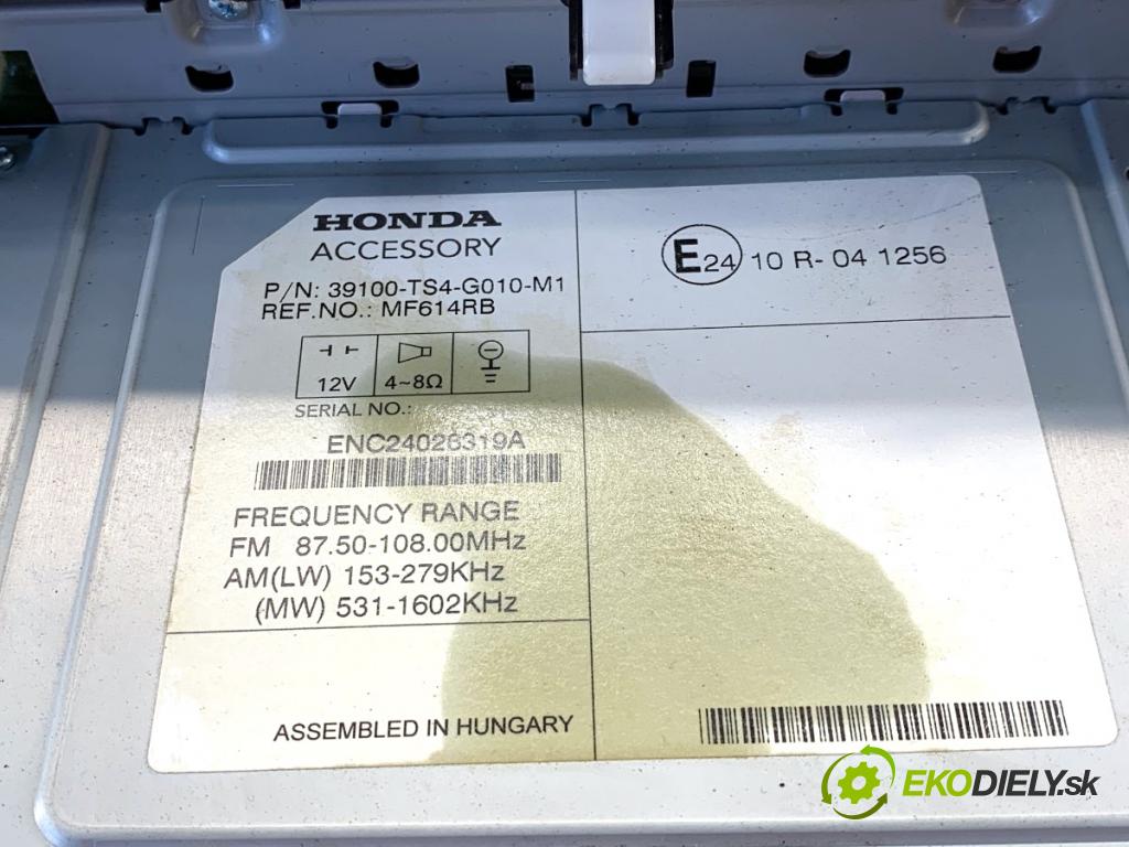 HONDA CIVIC IX sedan 2015 104 kW 1.8 (FB2) 1799 RADIO 39100-TS4-G010-M1 (Audio zařízení)