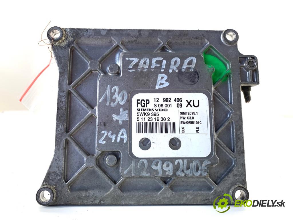OPEL ZAFIRA B nadwozie wielkoprzestrzenne (MPV) 2006 103 kW 1.8 LPG (M75) 1796 riadiaca jednotka Motor 12992406 (Riadiaca jednotka)