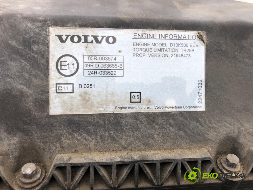 VOLVO FH II Platforma / podwozie 2015 368 kW 500 368 kW [500 KM] olej napędowy 2017 - 2022 12777 motor KOMPLETNÍ: D13K500 EURO 6