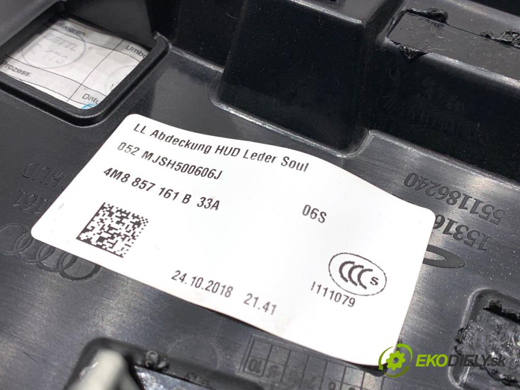 AUDI Q8 SUV 2018 210 kW 50 TDI Mild Hybrid quattro 2967 násada rámeček HUD: HEAD UP 4M8857161B