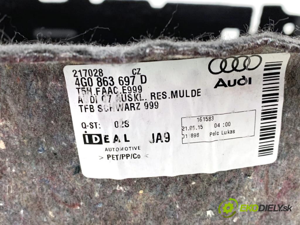 AUDI A7 4G liftback 2015 412 kW RS7 quattro 3993 vložka KRYTINA: kufra 4G0863697D