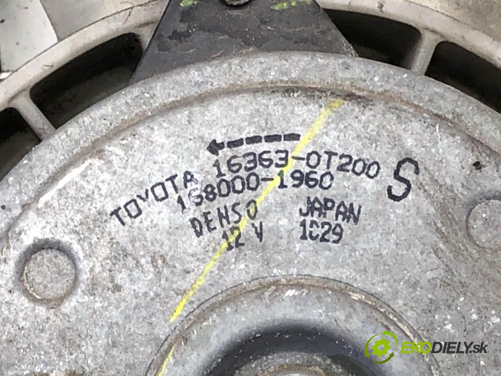 TOYOTA COROLLA E21 sedan 2019 72 kW 1.8 VVTi Hybrid (ZWE211, MZEA12) 1798 Ventilátor klimatizácie 16363-0T200 (Ventilátor chladiča klimatizácie)