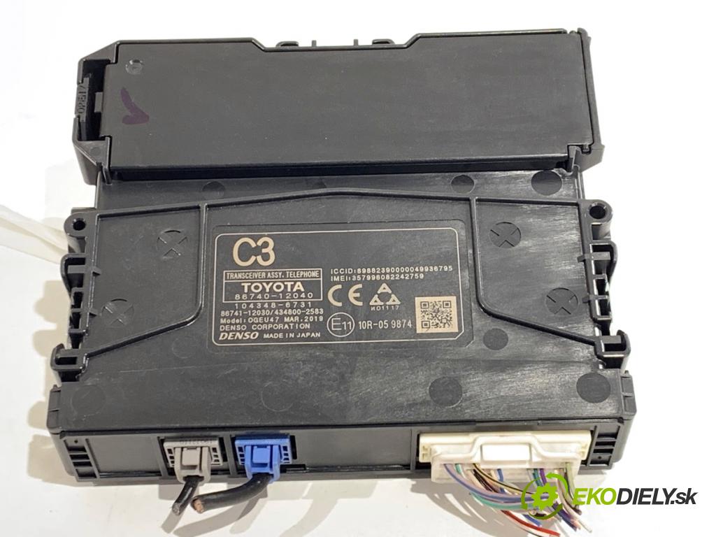 TOYOTA COROLLA E21 sedan 2019 72 kW 1.8 VVTi Hybrid (ZWE211, MZEA12) 1798 Modul telefónu 86740-12040 (Riadiaca jednotka ostatné)