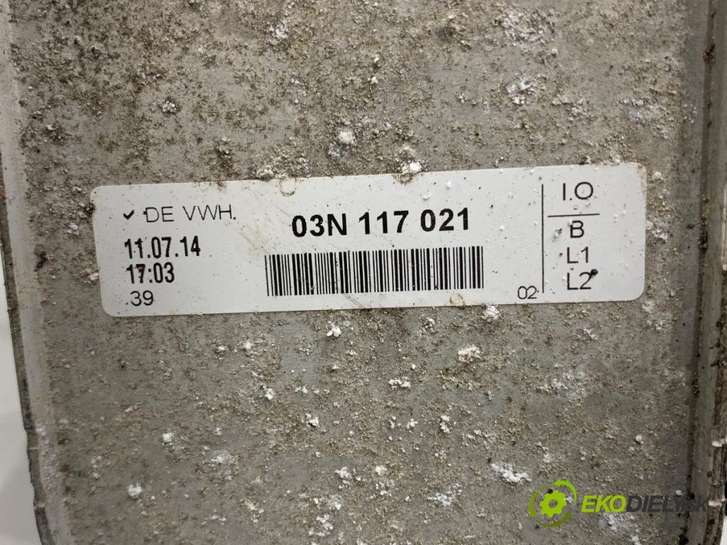 AUDI A3 8V liftback 2014 81 kW 1.6 TDI 1598 Obal filtra oleja 03N117021 (Obal olejového filtra)