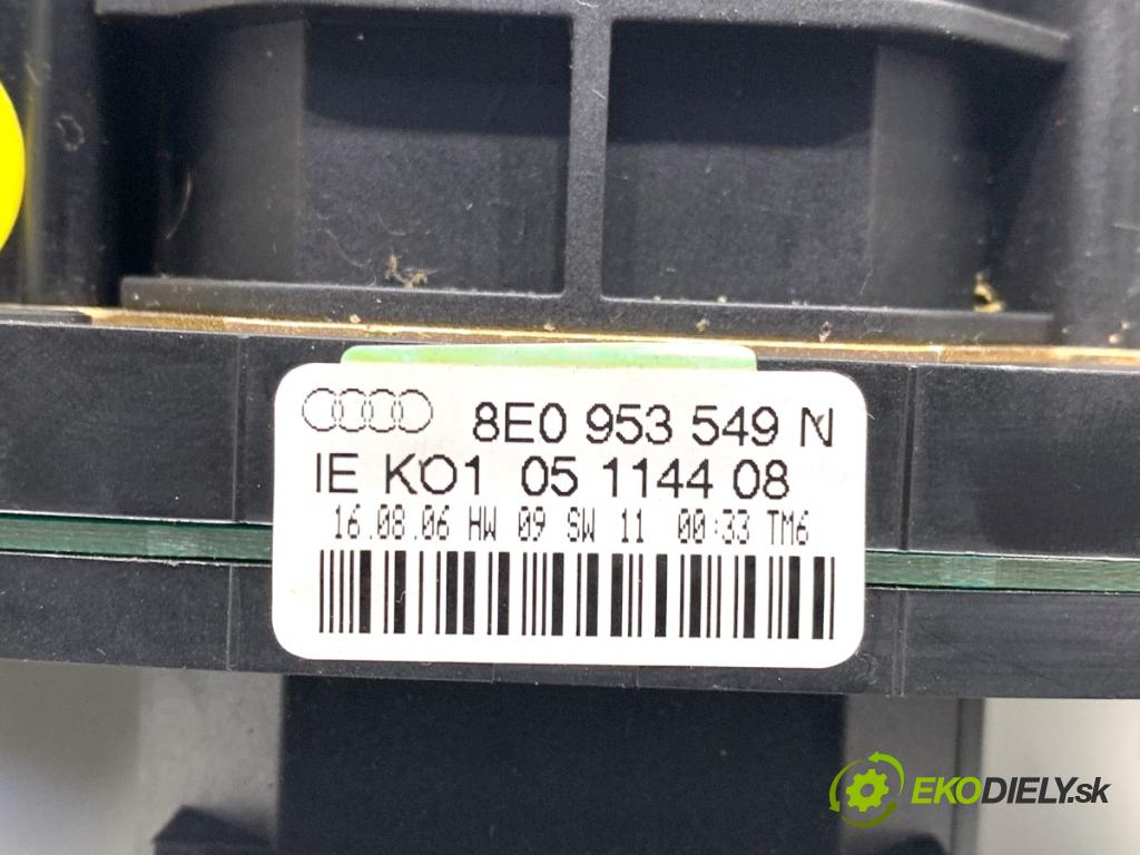 AUDI A4 B6 sedan 2001 96 kW 2.0 1984 Prepínač kombinovaný 8E0953549N (Prepínacie páčky pod volantom)