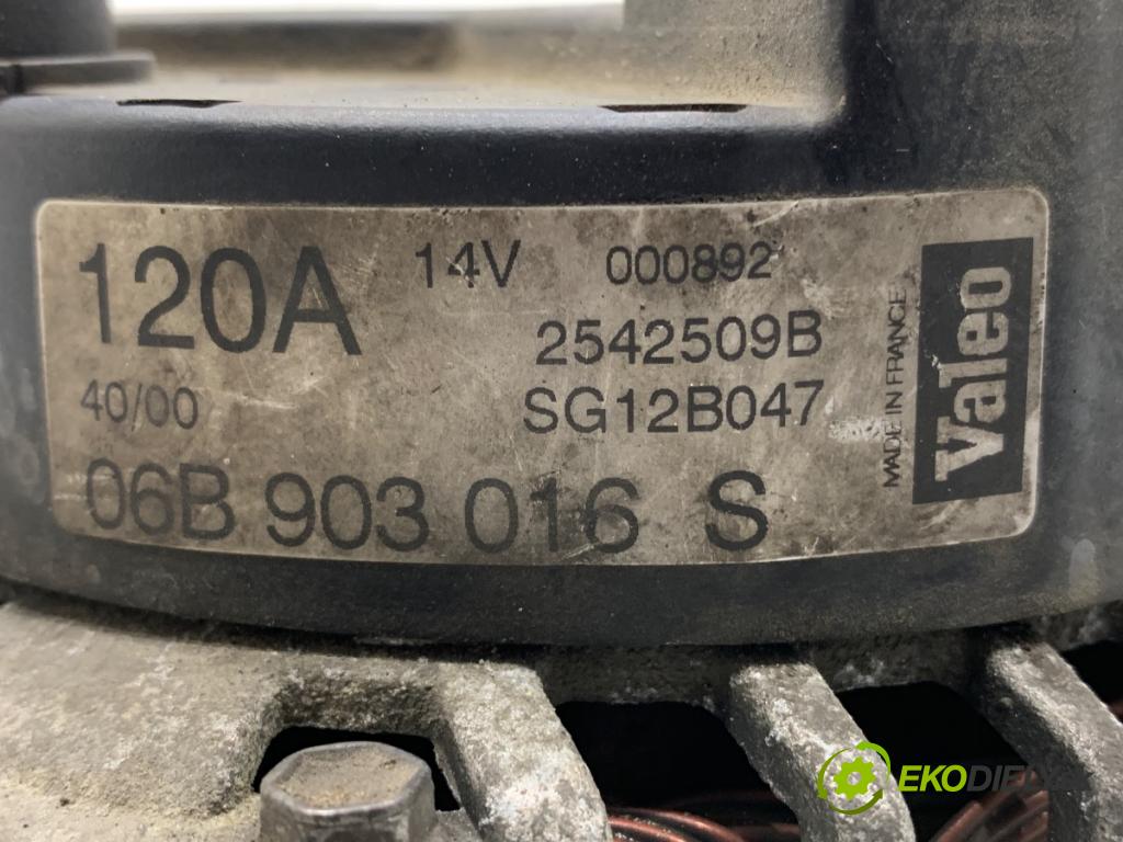 AUDI A4 B6 sedan 2001 96 kW 2.0 1984 Alternátor 06B903016S (Alternátor)