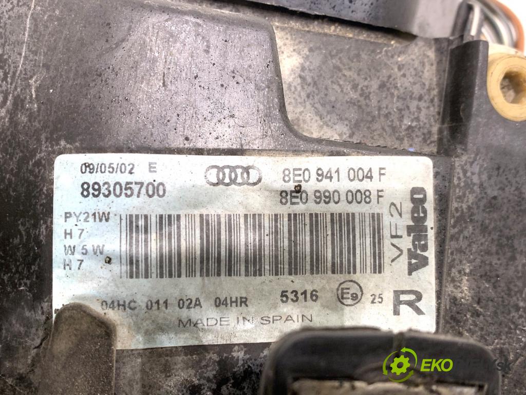 AUDI A4 B6 Kombi 2001 96 kW 1.9 TDI 1896 Svetlomet pravy predný 8E0941004F