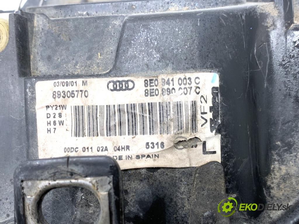 AUDI A4 B6 Kombi 2001 96 kW 1.9 TDI 1896 Svetlomet ľavy predný XENON 8E0941003C