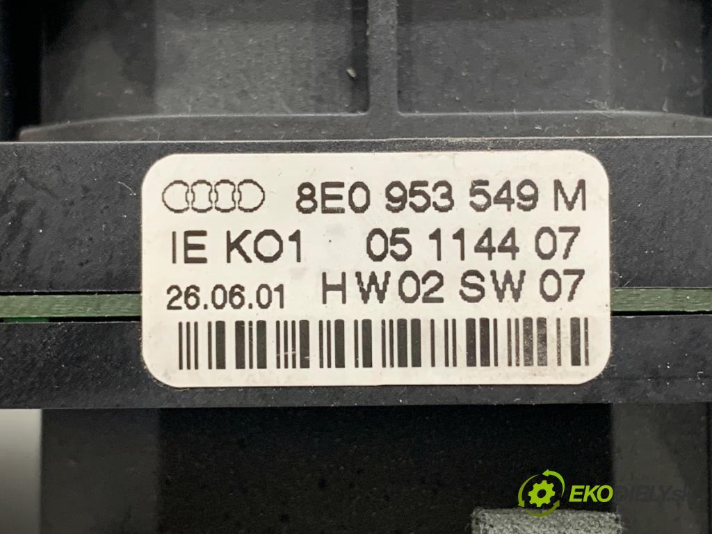 AUDI A4 B6 Kombi 2001 96 kW 1.9 TDI 1896 Prepínač kombinovaný 8E0953549M (Prepínacie páčky pod volantom)