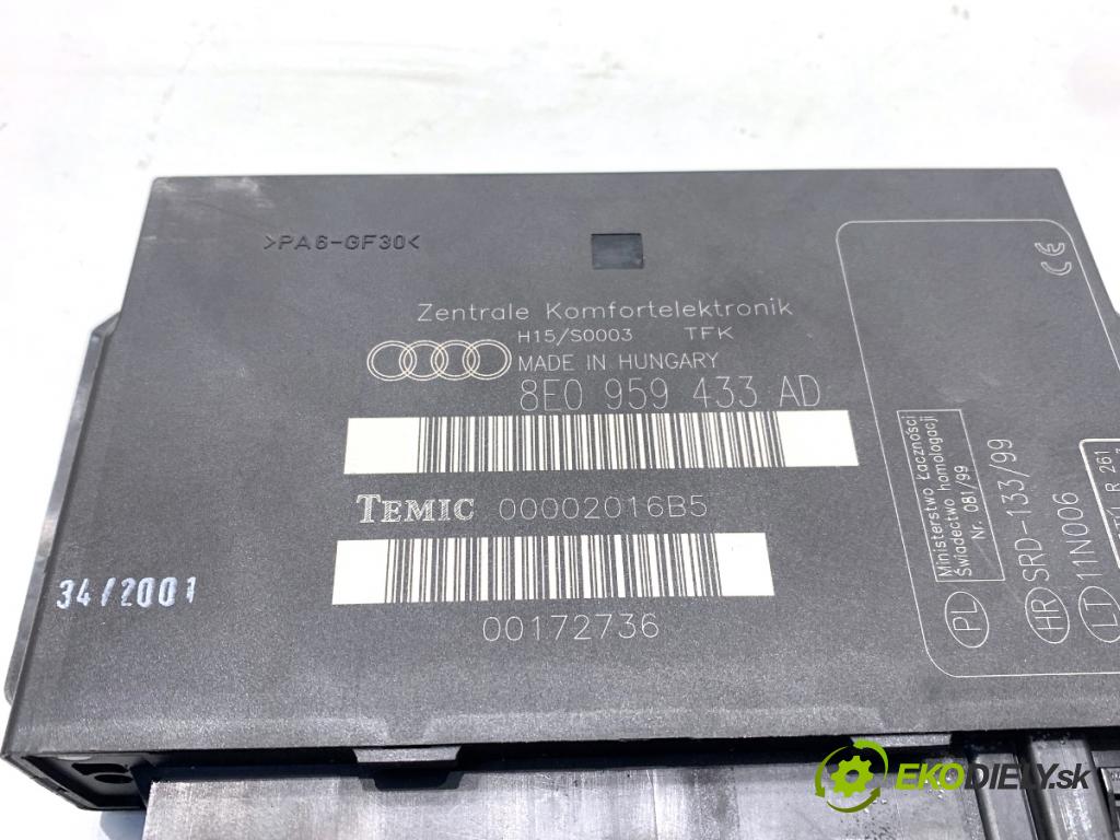AUDI A4 B6 Kombi 2001 96 kW 1.9 TDI 1896 Modul komfortu 8E0959433AD (Modul komfortu)