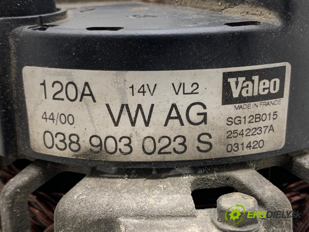 SEAT LEON I liftback 2000 132 kW 1.8 20V T 4 1781 Alternátor 038903023S (Alternátor)