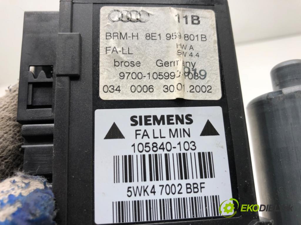 AUDI A4 B6 Kombi 2002 75 kW 1.6 1595 motor sťahovaní okna levý přední část 8E1959801B