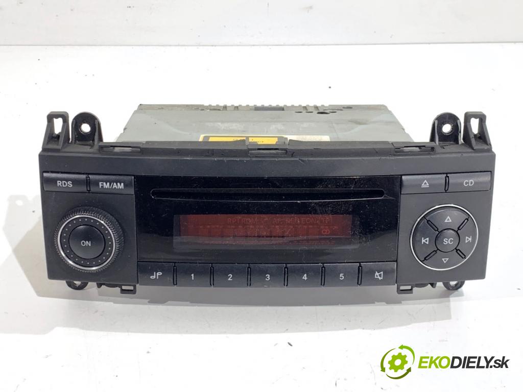 MERCEDES-BENZ W169 liftback 2005 80 kW A 180 CDI (169.007, 169.307) 1991 RADIO A1698200086 (Audio zariadenie)