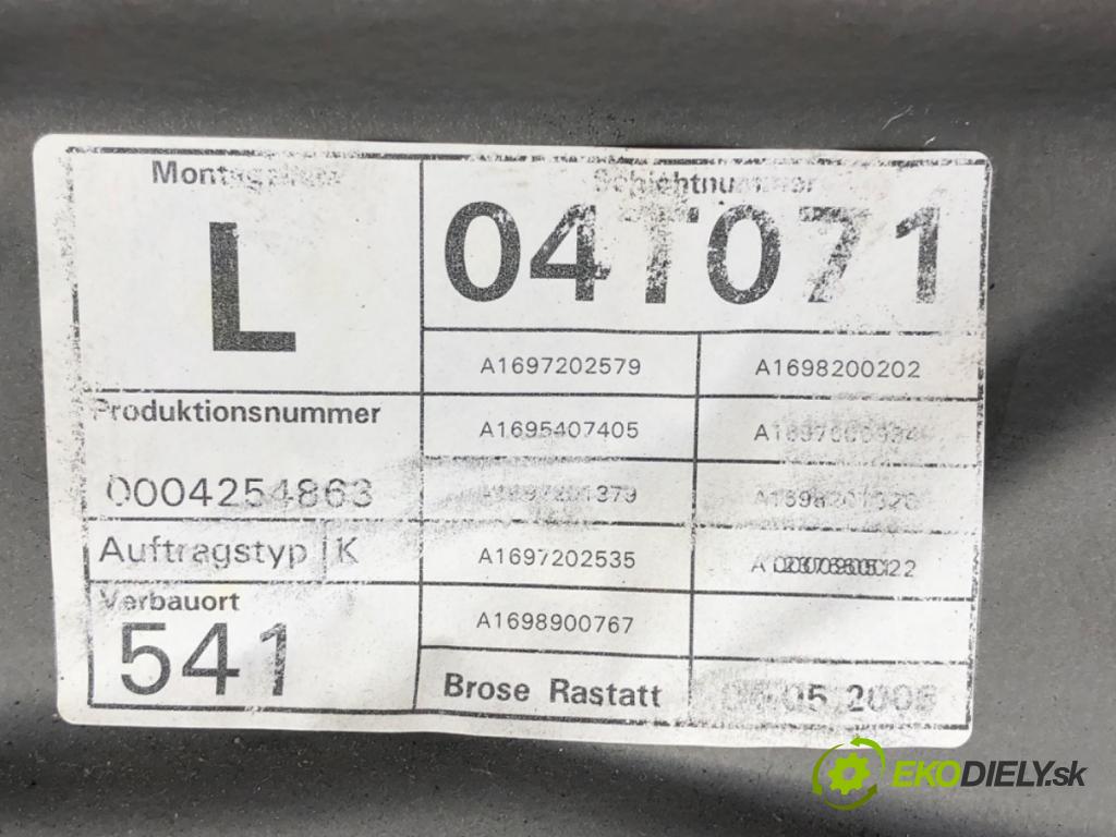 MERCEDES-BENZ W169 liftback 2005 80 kW A 180 CDI (169.007, 169.307) 1991 mechanismus okna levý přední část A1697201379