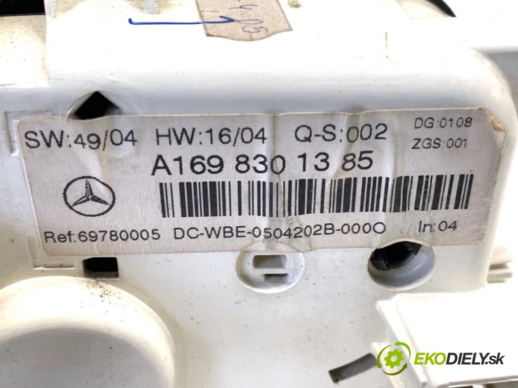 MERCEDES-BENZ W169 liftback 2005 80 kW A 180 CDI (169.007, 169.307) 1991 Panel ovládania kúrenia A1698301385 (Prepínacie páčky pod volantom)