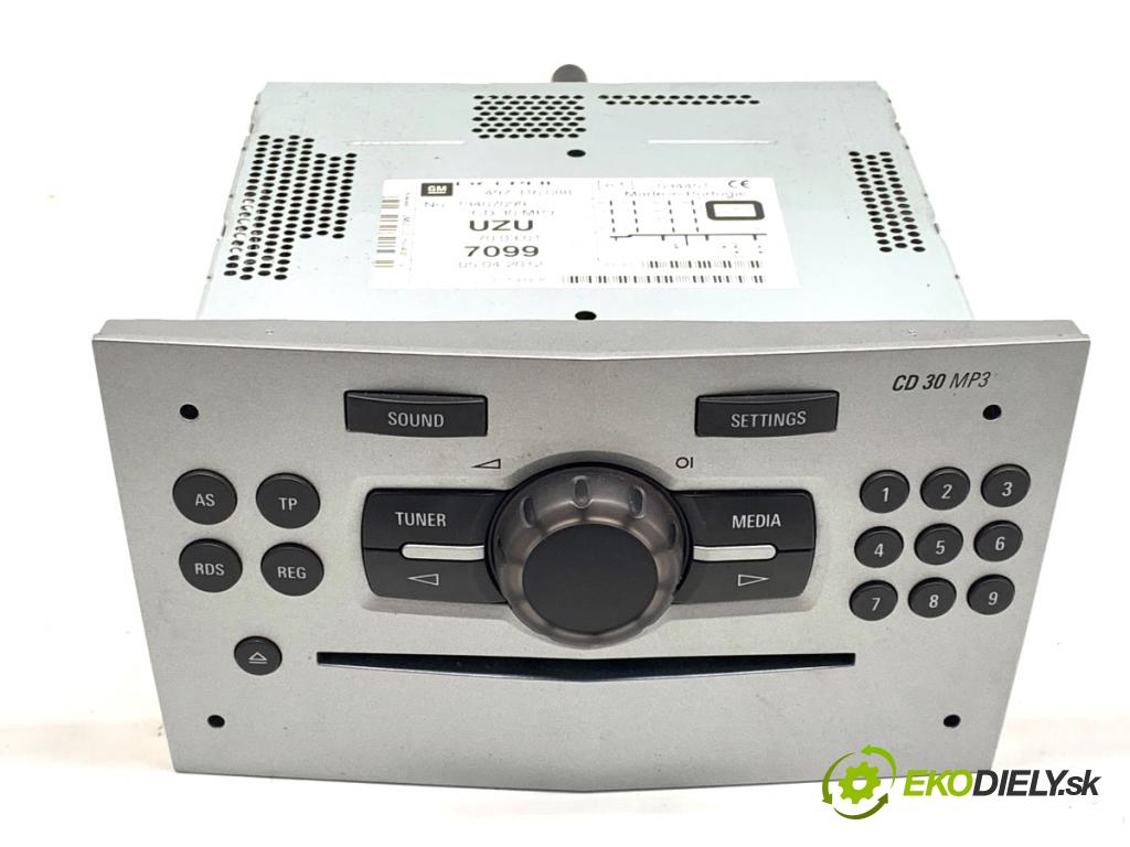 OPEL CORSA D liftback 2013 63 kW 1.2 (L08, L68) 1229 RADIO 13407099 (Audio zariadenie)