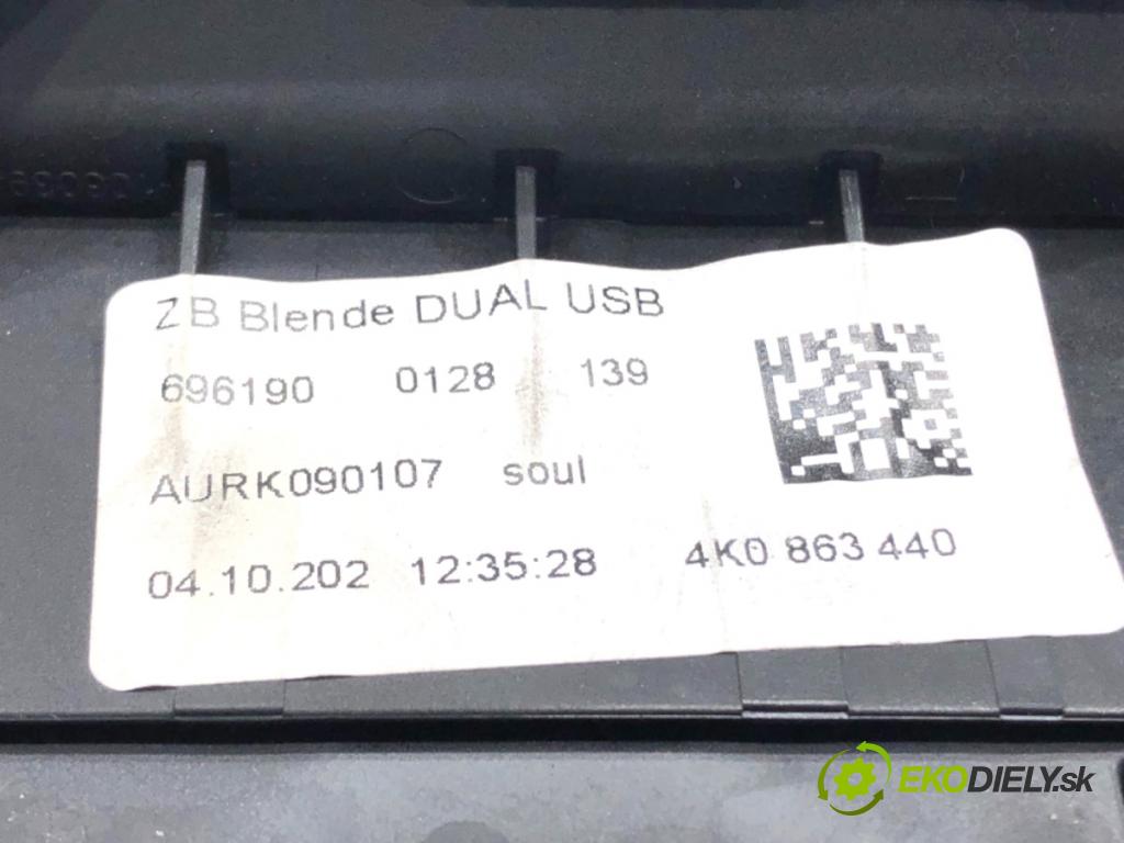 AUDI A6 C8 Kombi 2022 441 kW RS6 Mild Hybrid quattro 3996 HNÍZDO: USB 4K0863440