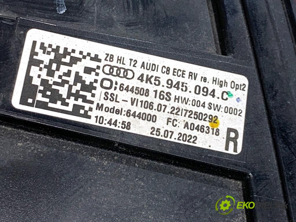 AUDI A6 C8 Kombi 2022 441 kW RS6 Mild Hybrid quattro 3996 Svetlo zad pravá vnútorná 4K5945094C (Kľučka dverí ostatné)