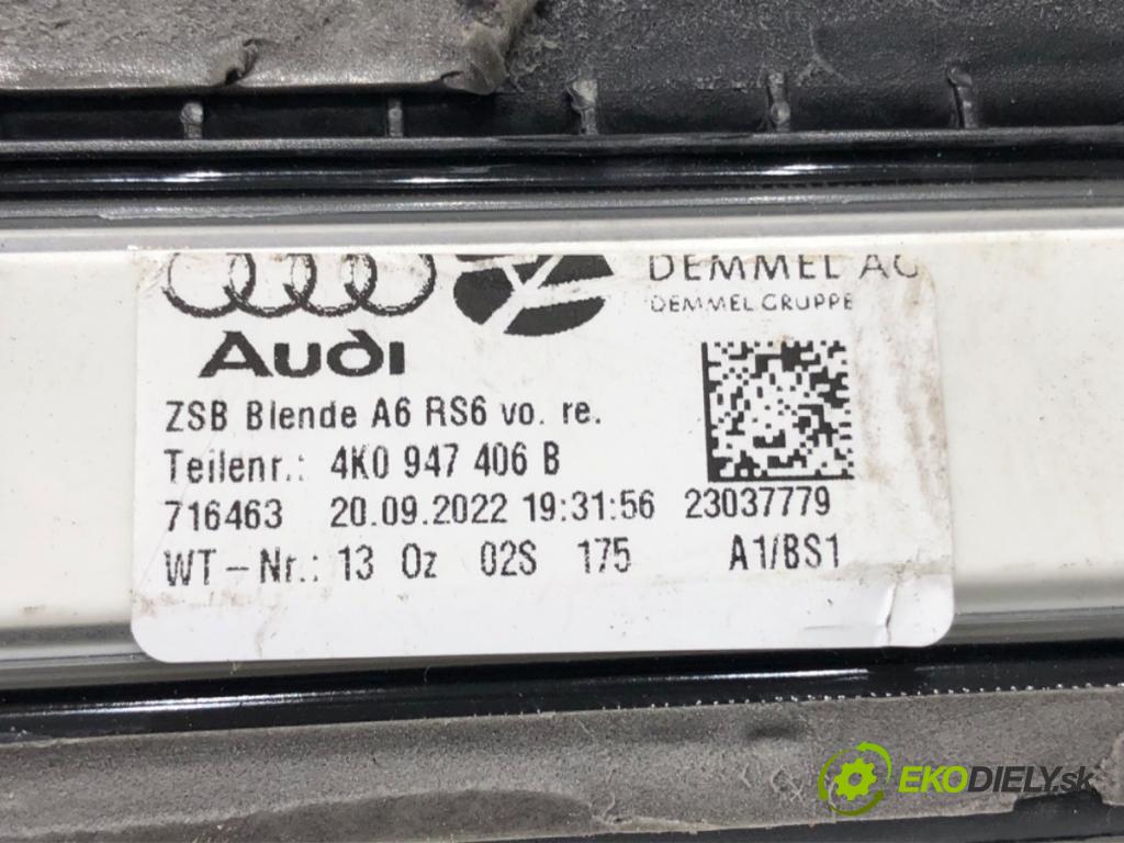 AUDI A6 C8 Kombi 2022 441 kW RS6 Mild Hybrid quattro 3996 Lišta Násada prahu predný pravá 4K0947406B