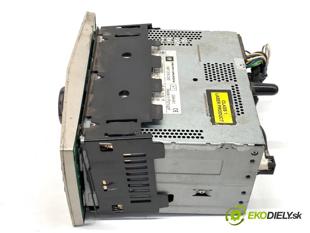 OPEL CORSA D liftback 2007 55 kW 1.3 CDTI (L08, L68) 1248 RADIO 3254191 (Audio zariadenie)