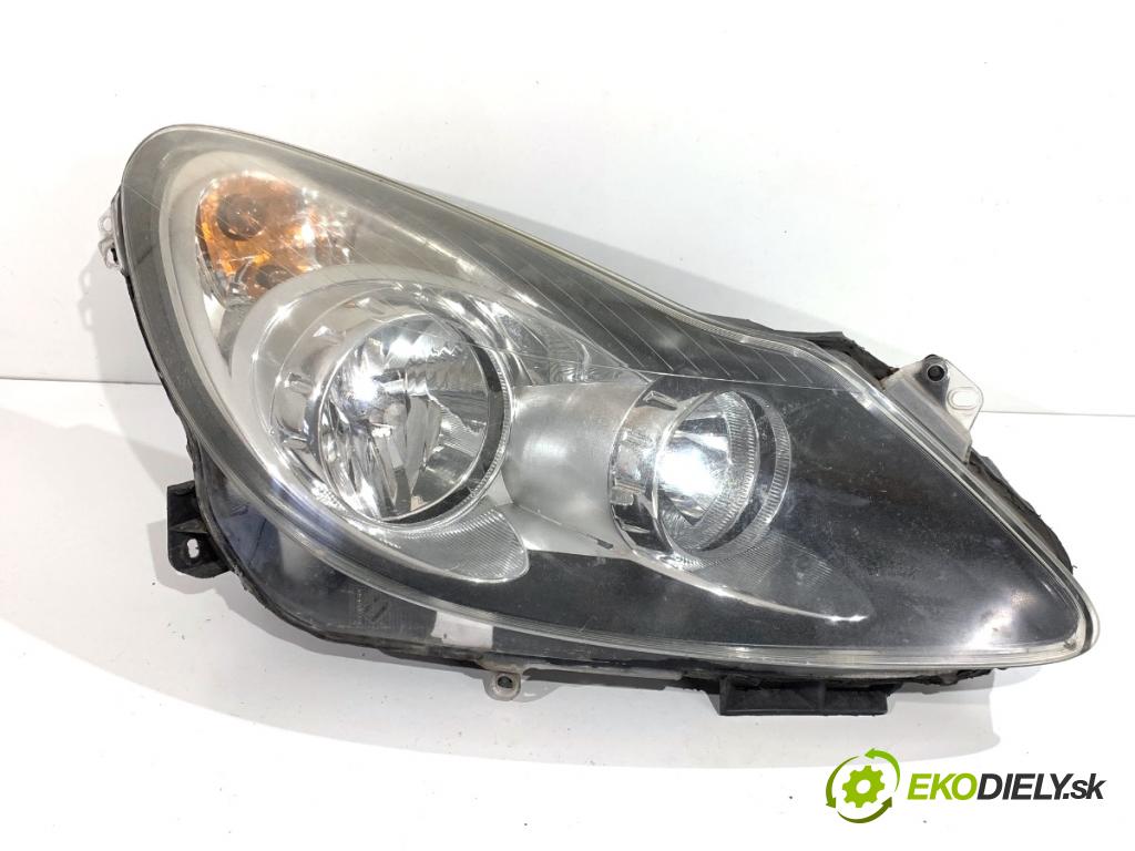 OPEL CORSA D liftback 2007 55 kW 1.3 CDTI (L08, L68) 1248 Svetlomet pravy predný 13186382
