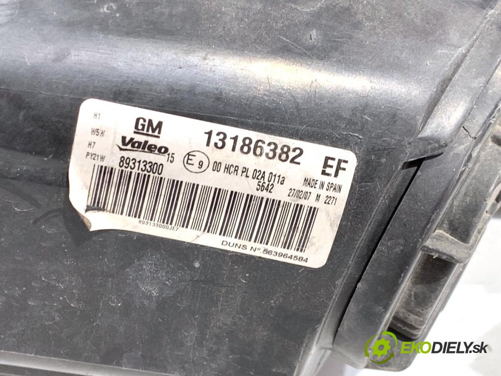 OPEL CORSA D liftback 2007 55 kW 1.3 CDTI (L08, L68) 1248 Svetlomet pravy predný 13186382