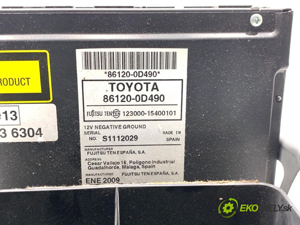 TOYOTA YARIS II liftback 2009 74 kW 1.33 VVT-i (NSP90_) 1329 RADIO (Audio zariadenie)