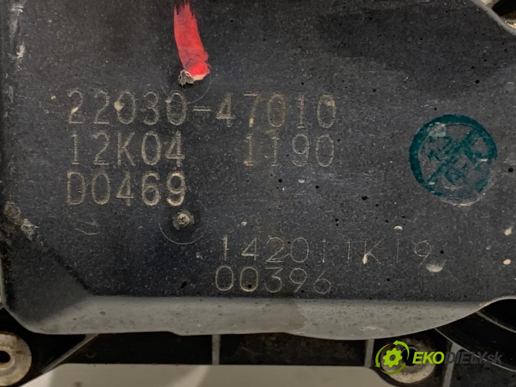TOYOTA YARIS II liftback 2009 74 kW 1.33 VVT-i (NSP90_) 1329 Škrtiaca klapka 22030-47010 (Škrtiaca klapka)
