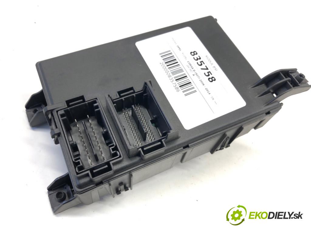 OPEL CORSA D liftback 2010 51 kW 1.2 (L08, L68) 1229 Modul BSI 13320628 (Poistková skrinka)