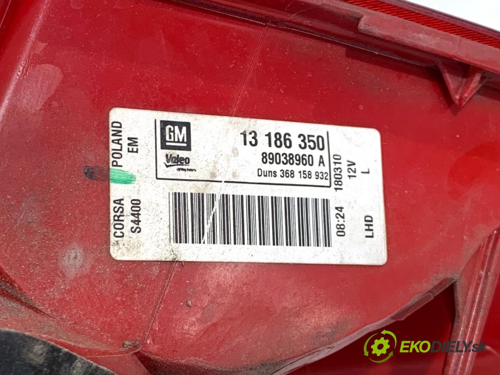 OPEL CORSA D liftback 2010 51 kW 1.2 (L08, L68) 1229 Svetlo ľavy zad 13186350