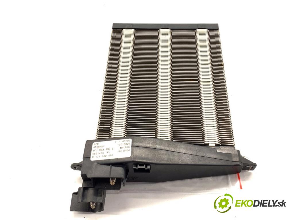 VW GOLF V liftback 2003 77 kW 1.9 TDI 1896 topné těleso radiátor topení elektrická 1K0963235C (Radiátor topení)