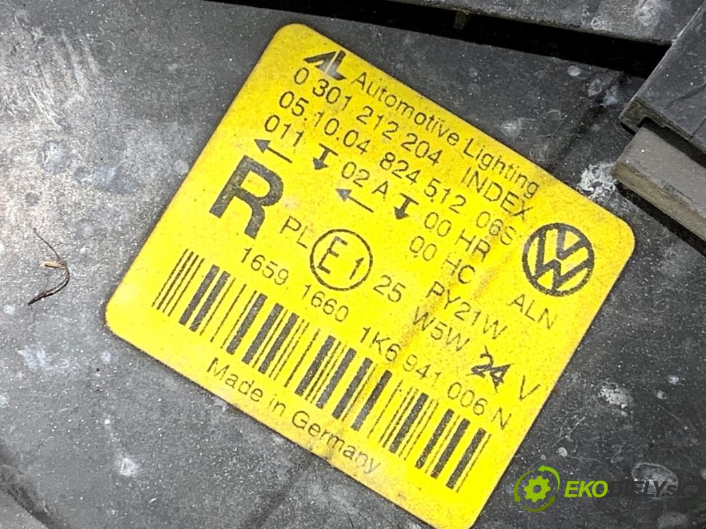 VW GOLF V liftback 2003 77 kW 1.9 TDI 1896 světlomet pravý přední část 1K6941006N