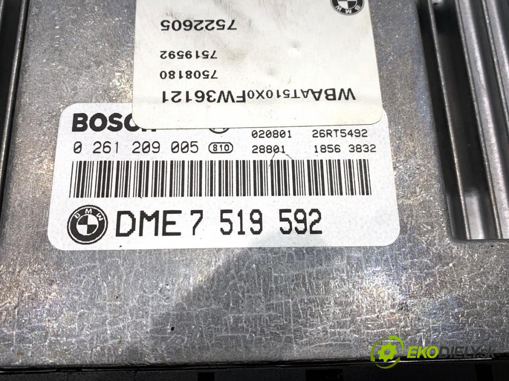 BMW E46 liftback 2002 85 kW 316 ti 1596 riadiaca jednotka Motor 7519592 (Riadiaca jednotka)