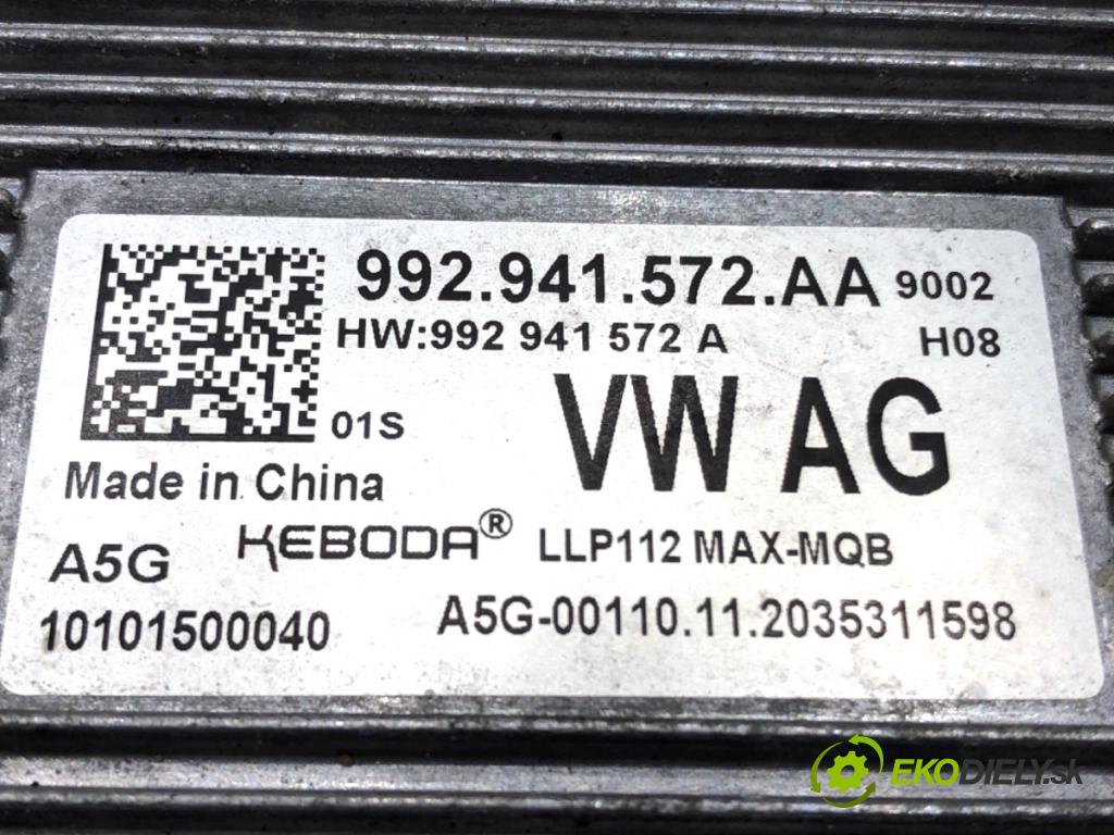VW ARTEON liftback 2021 235 kW TSI R 1984 Menič XENON 992941572AA (Riadiaca jednotka xenónu)
