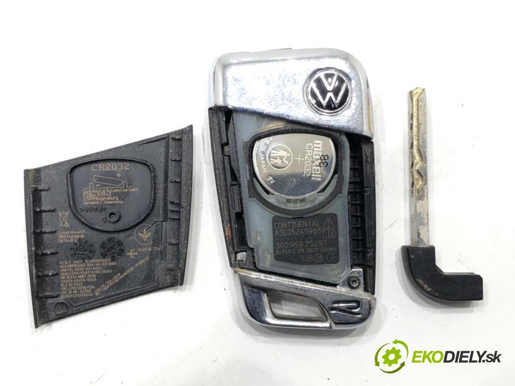 VW ARTEON liftback 2021 235 kW TSI R 1984 kľúč 3G0959752BT