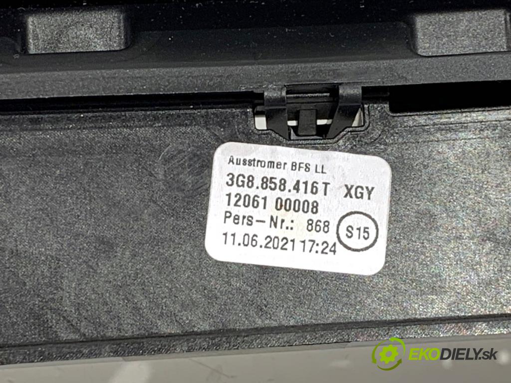 VW ARTEON liftback 2021 235 kW TSI R 1984 Mriežky kúrenia predný 3G8858416T 3G8819701S