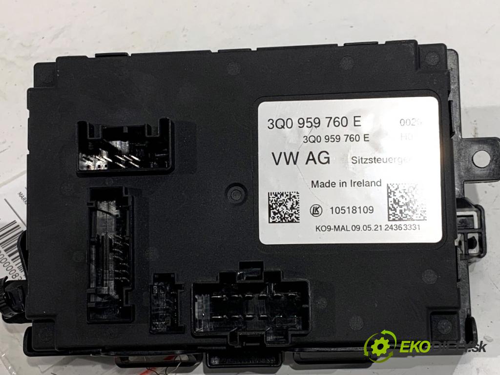 VW ARTEON liftback 2021 235 kW TSI R 1984 modul sedačky levý 3Q0959760E