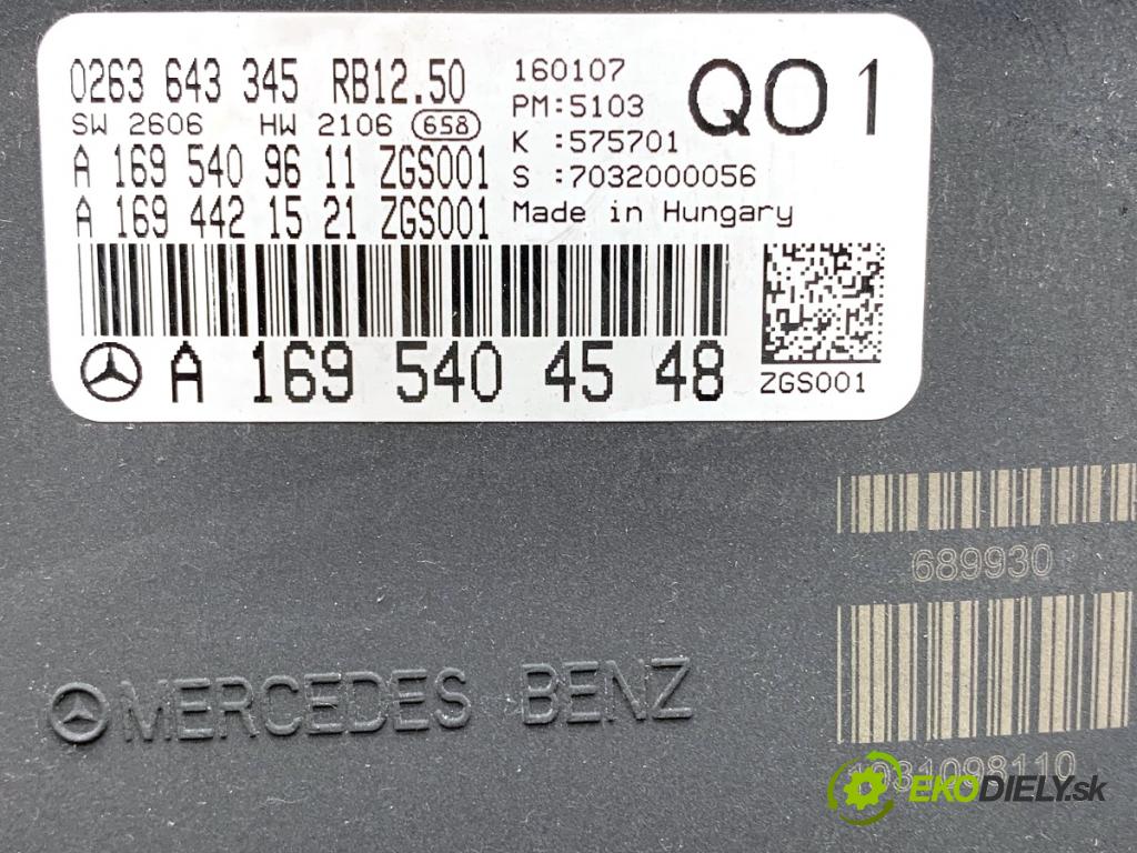 MERCEDES-BENZ W245 liftback 2007 80 kW B 180 CDI (245.207) 1991 Prístrojovka A1695404548 (Prístrojová doska)