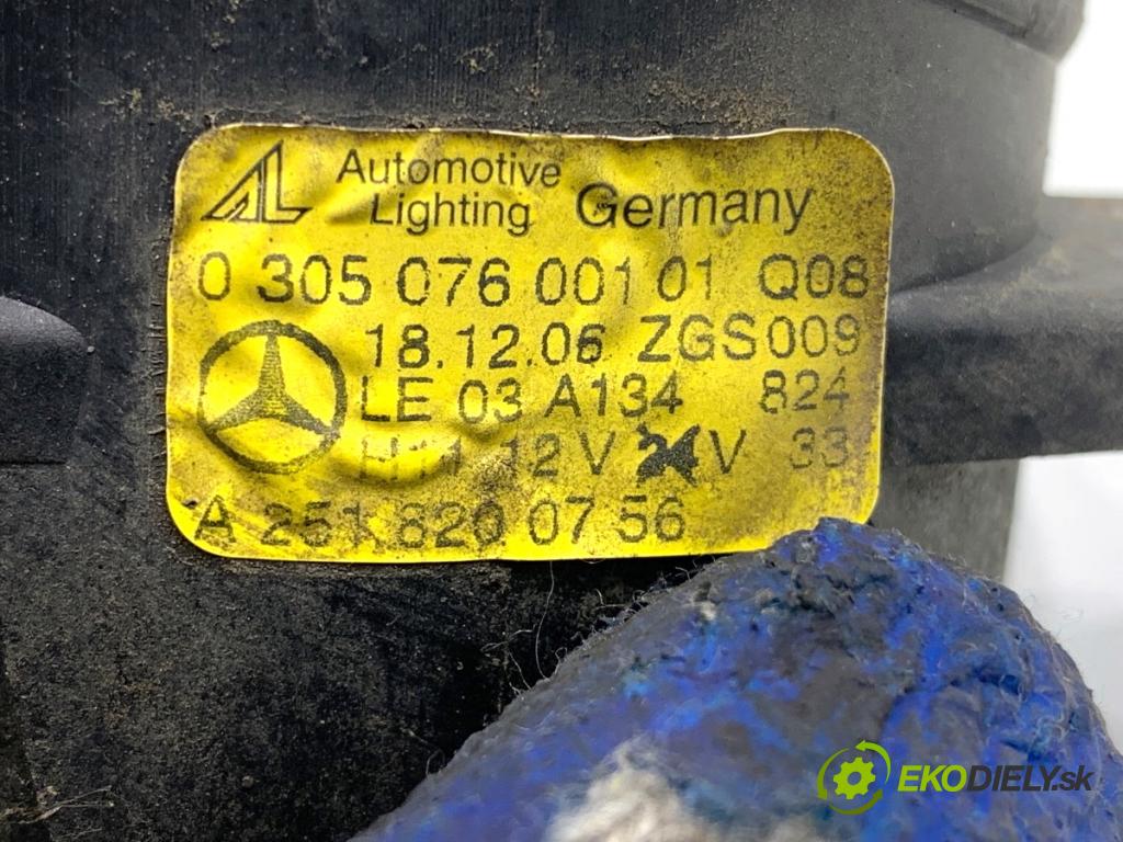 MERCEDES-BENZ W245 liftback 2007 80 kW B 180 CDI (245.207) 1991 Hmlové svetlo, hmlovka ľavy predný A2518200756