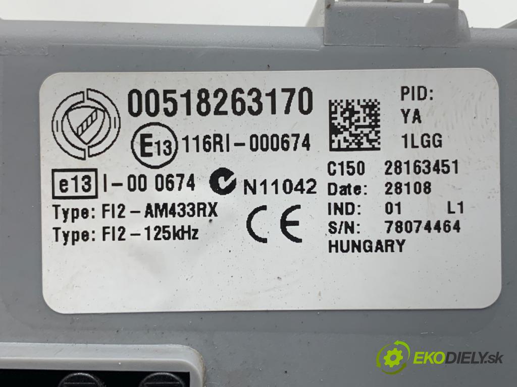 FIAT GRANDE PUNTO liftback 2008 57 kW 1.4 (199AXB11, 199AXB1A, 199BXB1A, 199AXL1A) 1368 Modul BSI 00518263170 (Poistková skrinka)
