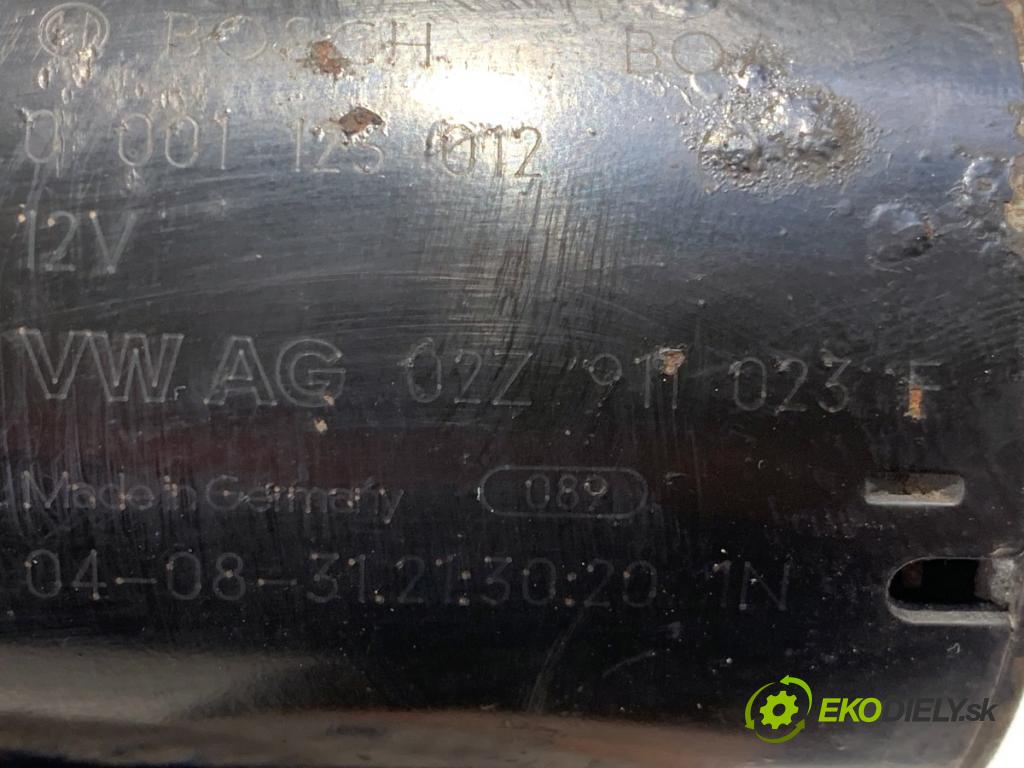 VW GOLF V liftback 2003 77 kW 1.9 TDI 1896 startér 02Z911023F (Startér)