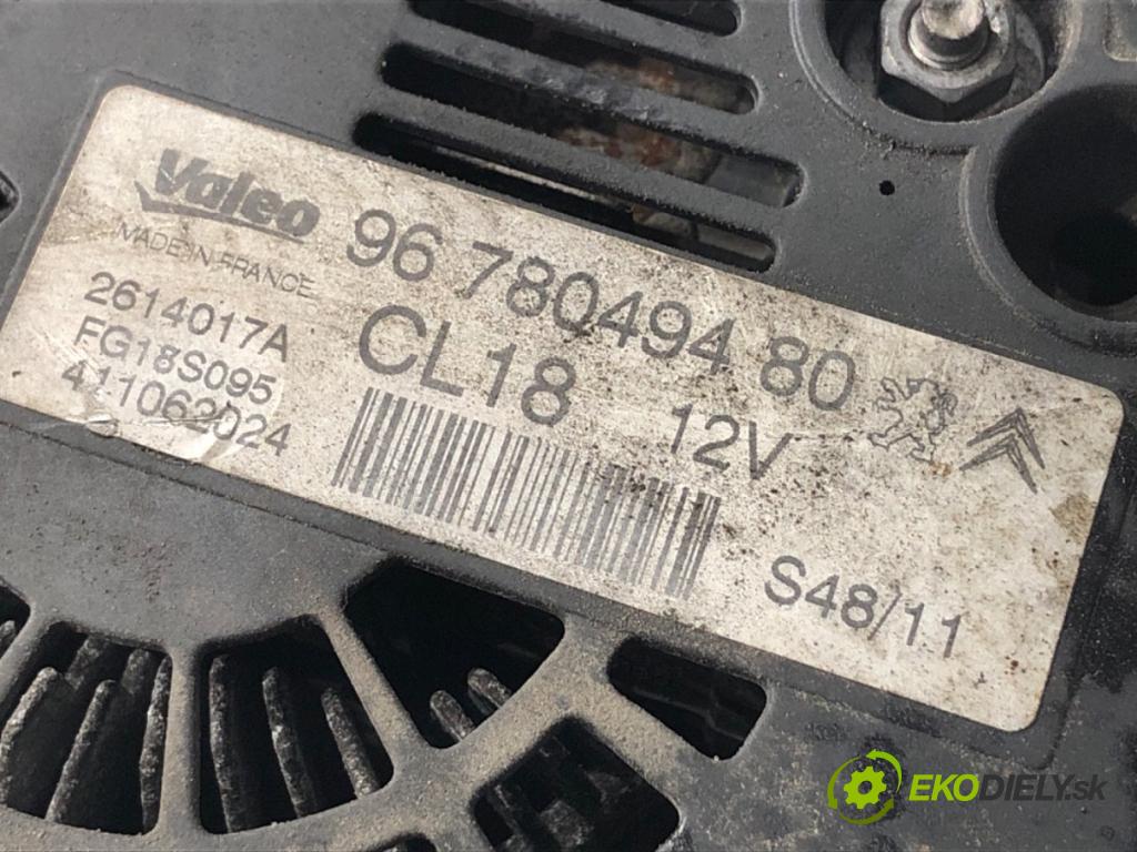 CITROEN C5 III sedan 2011 100 kW 2.0 HDi (RDRHDA) 1997 Alternátor 9678049480 (Alternátor)