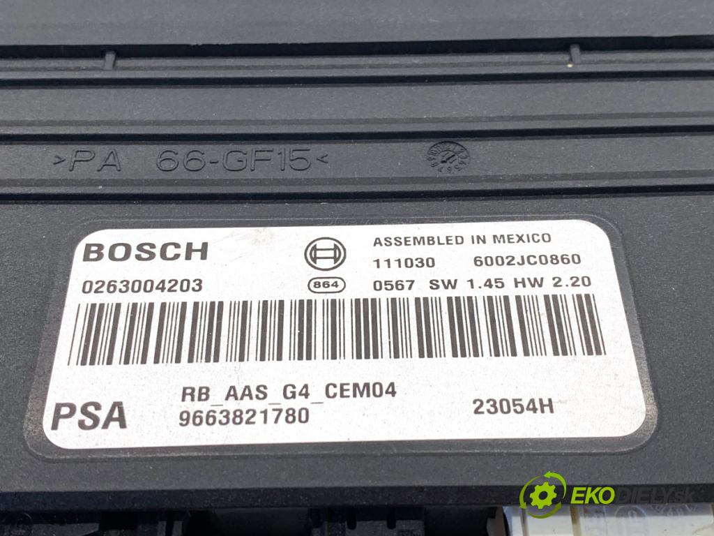 CITROEN C5 III sedan 2011 100 kW 2.0 HDi (RDRHDA) 1997 Modul PDC 9663821780 (Riadiaca jednotka ostatné)